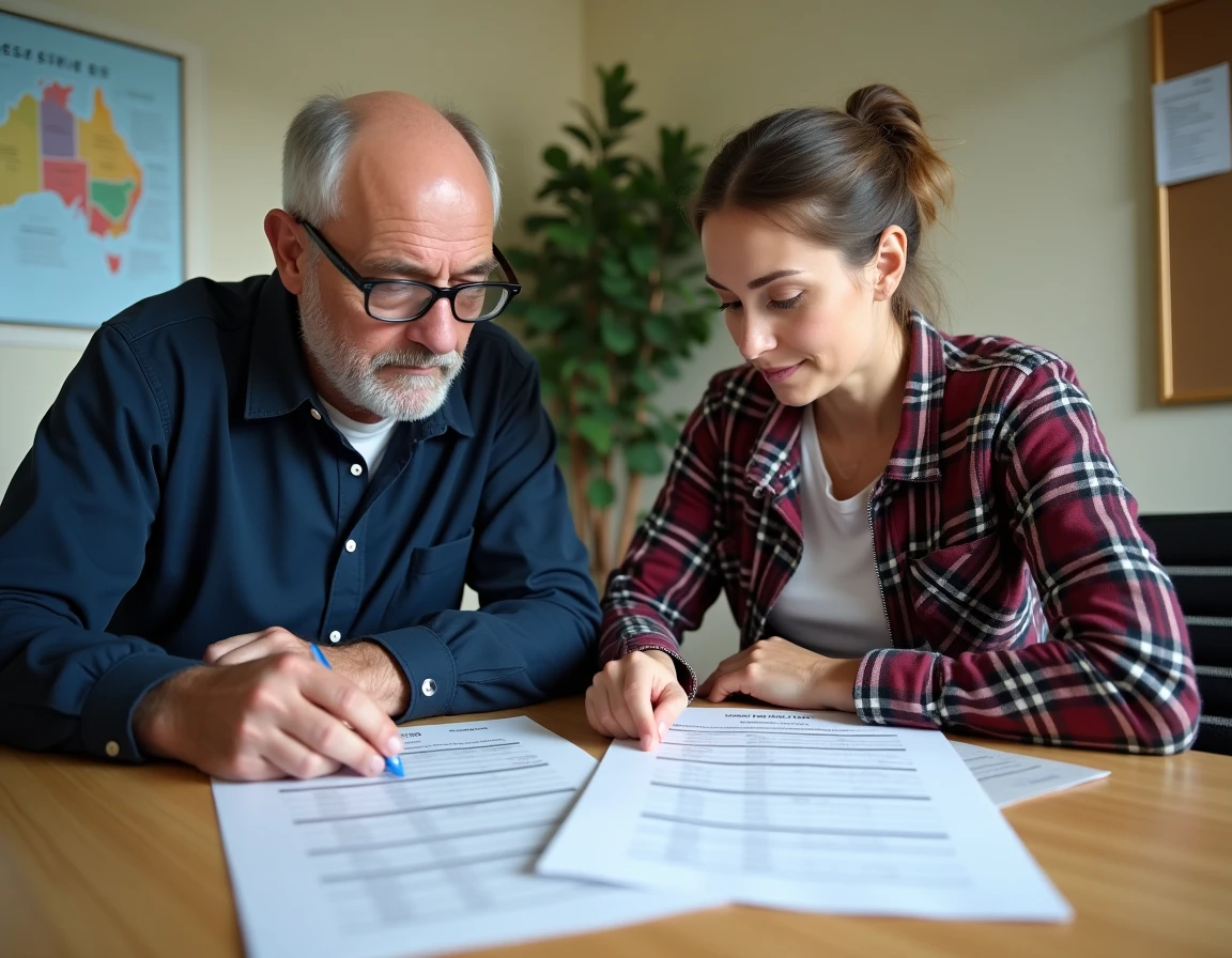 Conseiller agricole et jeune agricultrice comparant les régimes MSA et URSSAF pour une micro-entreprise agricole